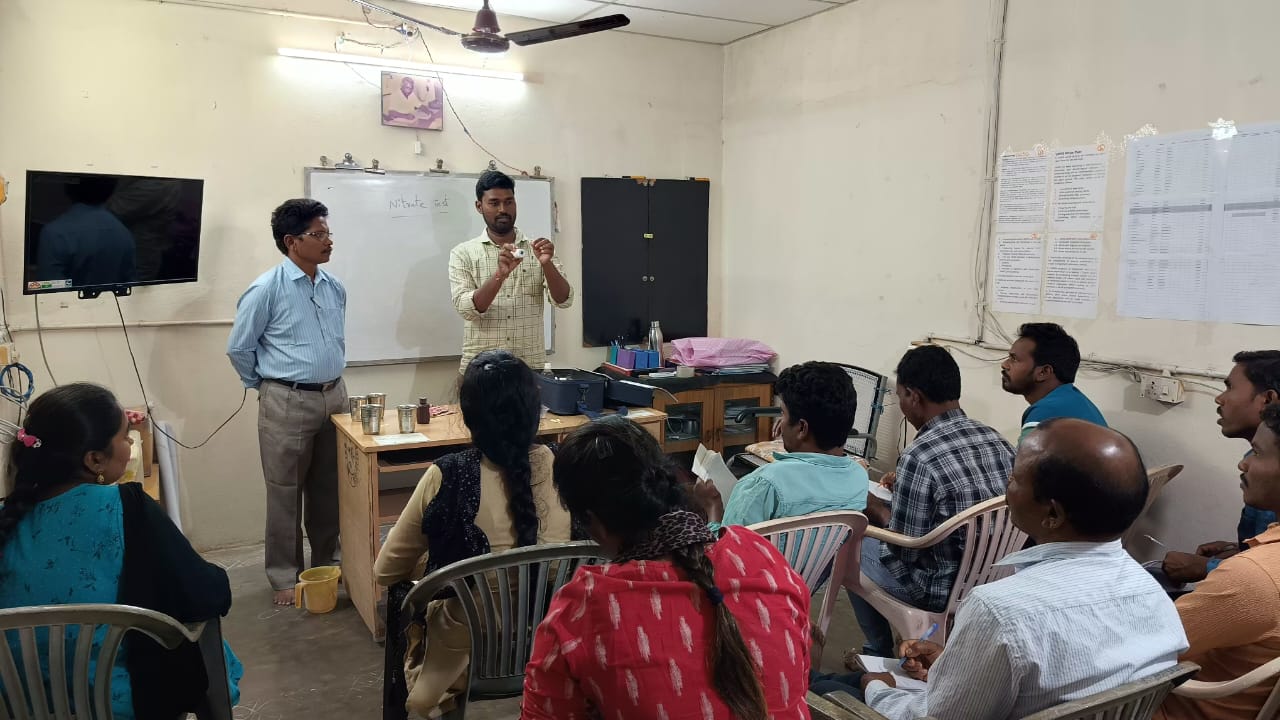 VJNNS - MEETING WITH PGNO MEMBERS ON TOT ON WATER QUALITY TESTS - NARSIPATNAM - 27-03-2024