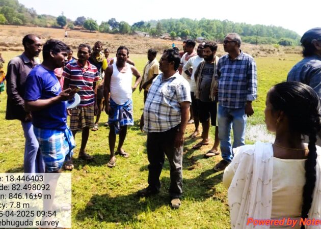 Engineering feasibility study (ERFS) for GFWSS in Sebuguda village on 25-04-2025 by VJNNS-APF
