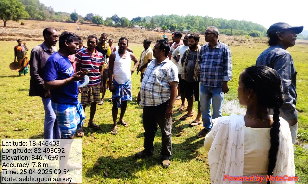 Engineering feasibility study (ERFS) for GFWSS in Sebuguda village on 25-04-2025 by VJNNS-APF