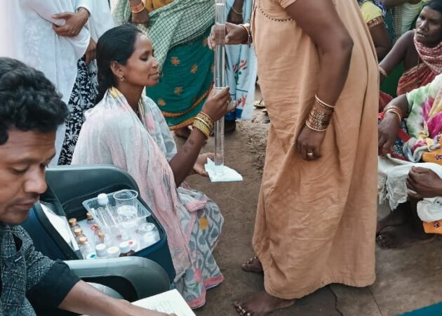 VJNNS-APF-Water testing at Antabongu village on 14-04-2025