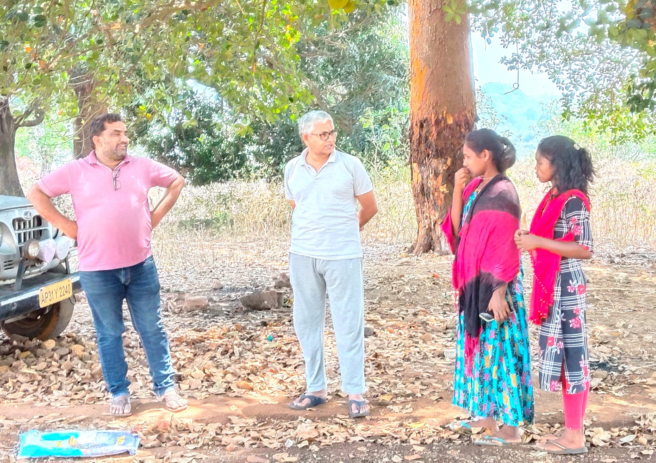 VJNNS-INFOSY-GFWSS-Visite for a new tank constructed village at Pokal palem on 01-04-2025