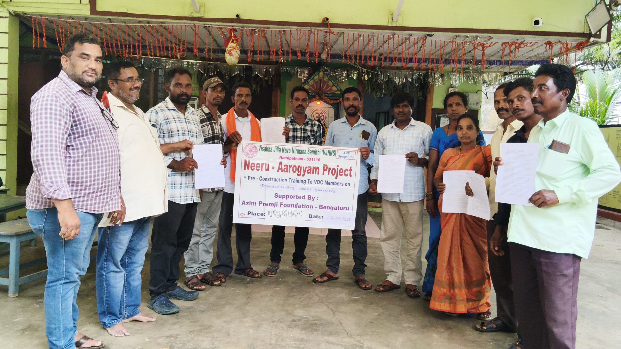VJNNS-APF-Pre-construction training to VDC members on repair existing water system on 08-05-2025