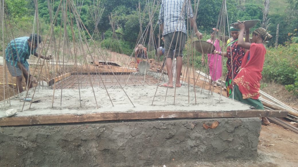 Completion of Mate Concrete Tank Construction in Beedichampa Village – 27-04-2025 under VJNNS-INFOSYS-GFWSS Initiative