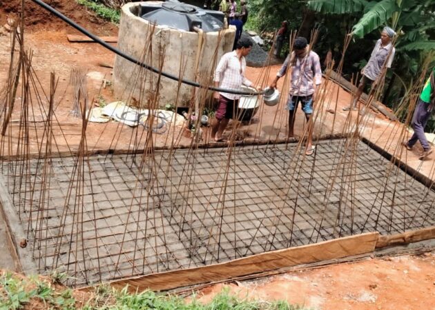 VJNNS-INFOSYS-GFWSS-Work in mate concrete at Cheekupanasa village on 25-5-2025