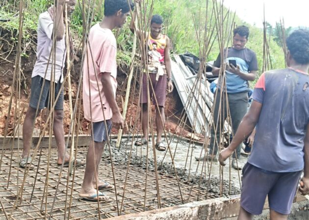 VJNNS-INFOSYS-GFWSS-Work in mate concrete at Kondru st -1 village on 25-5-2025