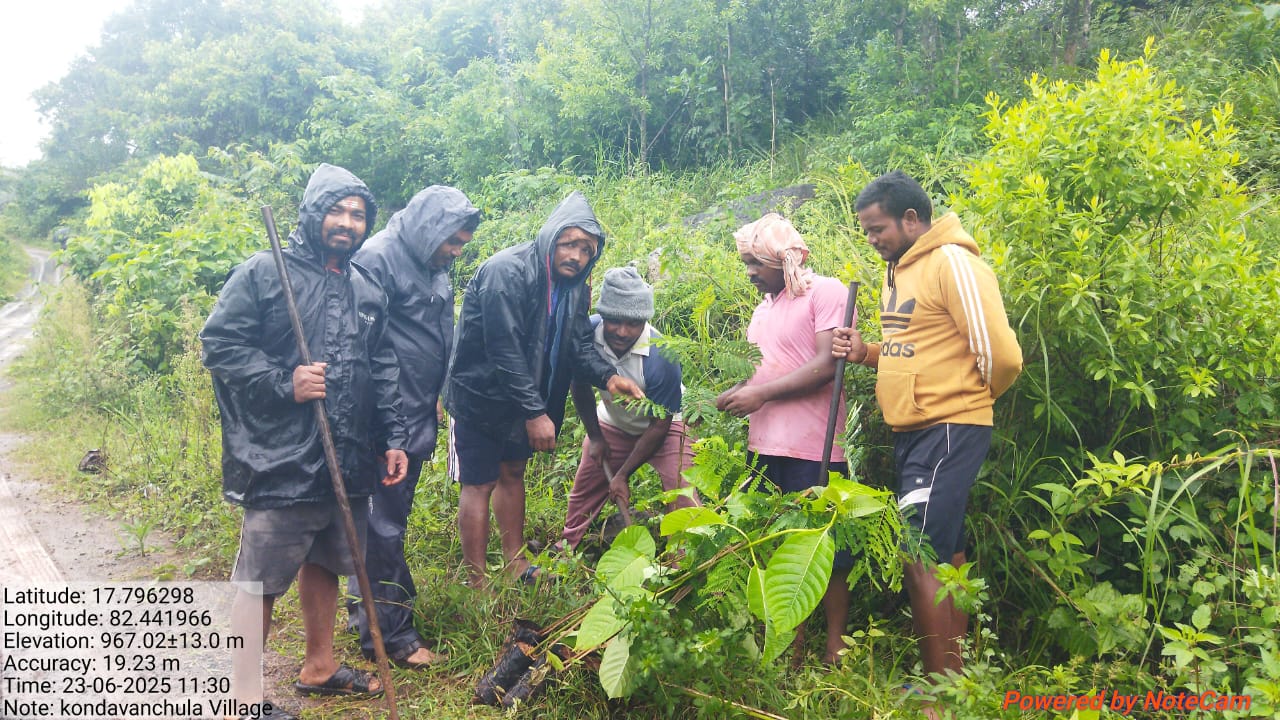 VJNNS-APF- Launches Mega Plantation Drive to Restore Springs with Visakha Port Authority Support at kondavanchula on 23-06-2025