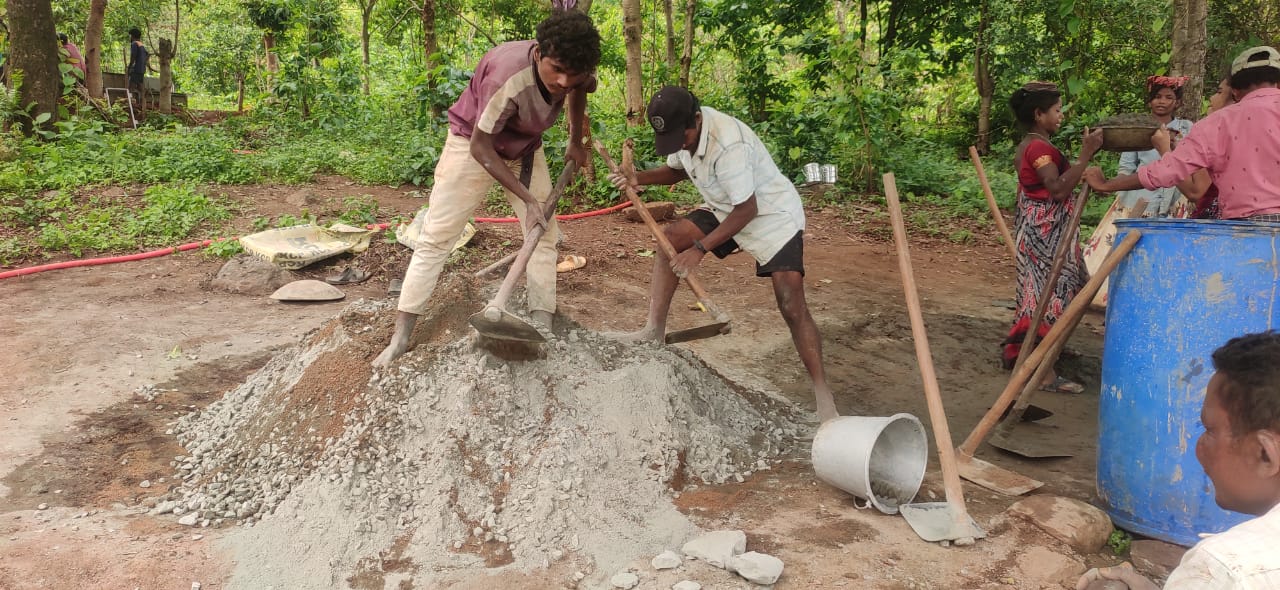VJNNS-INFOSYS-GFWSS-Work in third layer concret in MS kota village on 06-06-2025