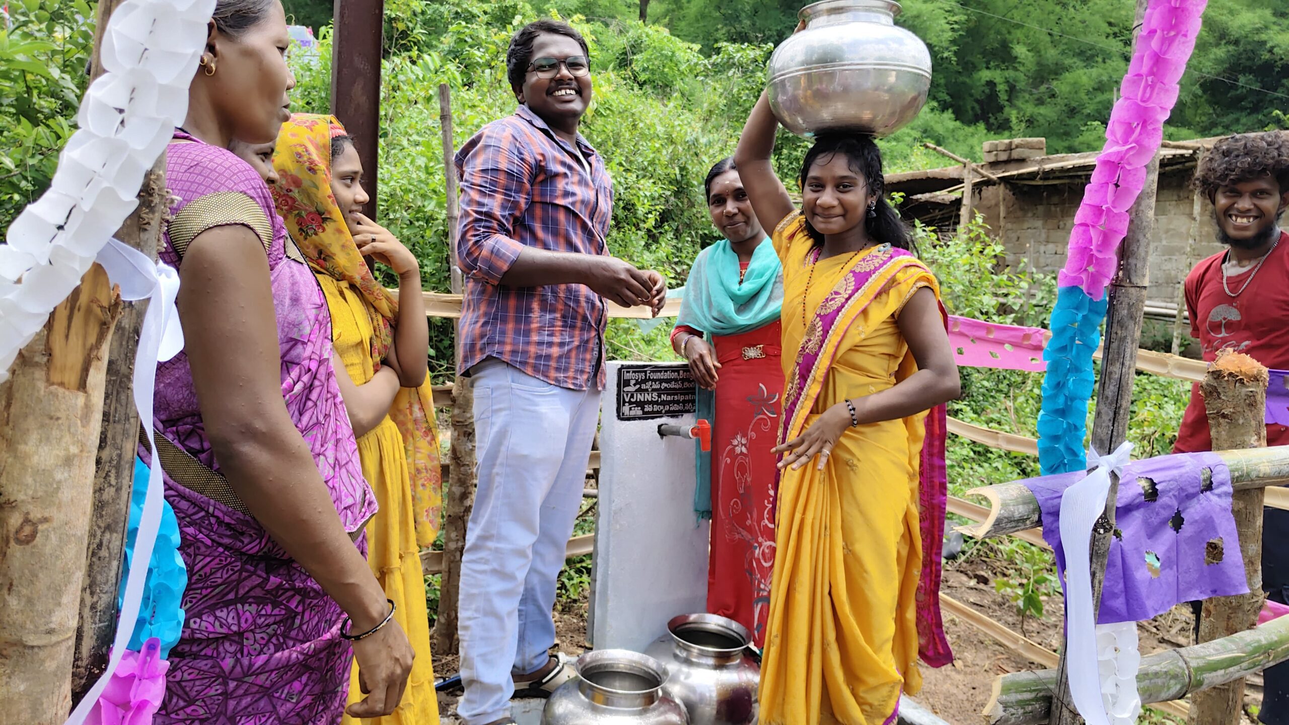 VJNNS-INFOSYS-GFWSS- Inauguration ceremony at Gaddibandha village on 14-06-2025