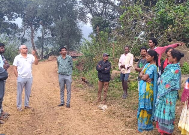Field visit to Proposed drinking water villages.
