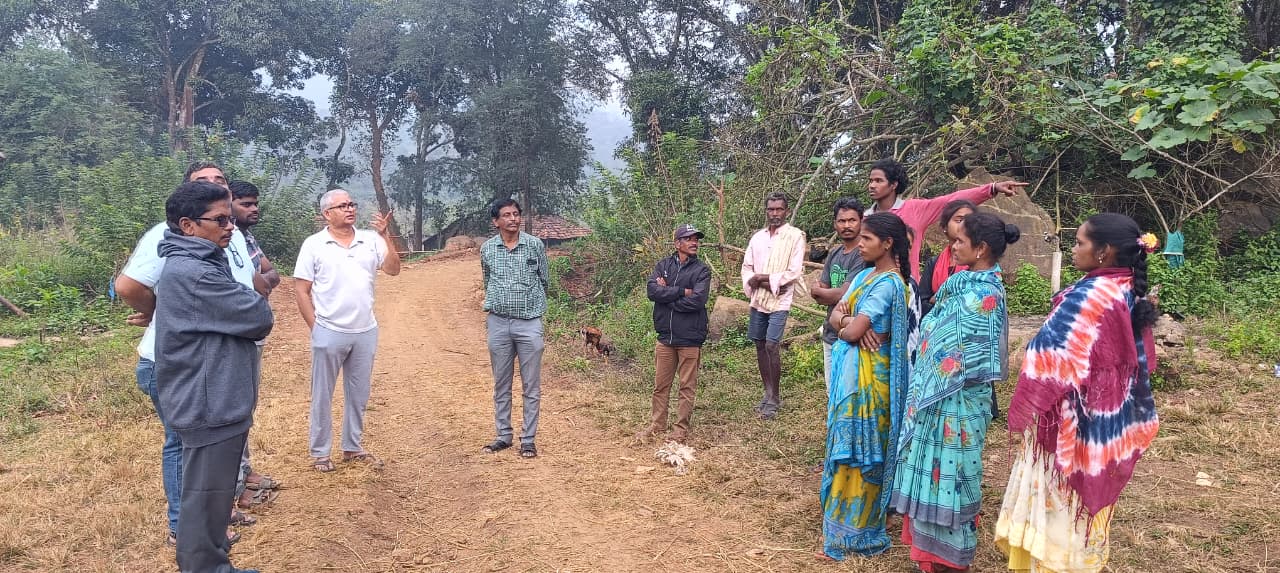 Field visit to Proposed drinking water villages.